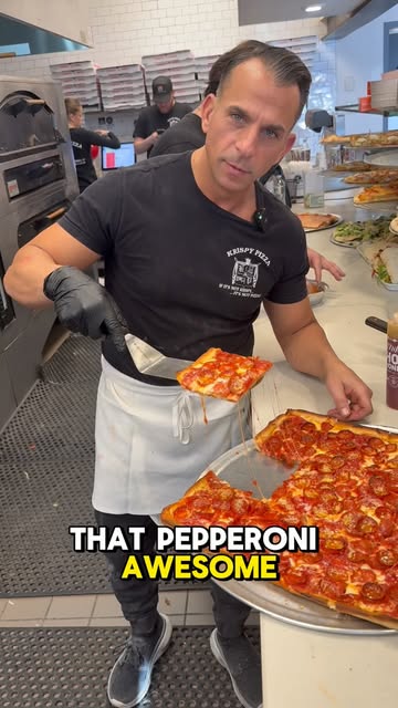 At Krispy Pizza: real pizzeria photos