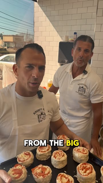 At Krispy Pizza: real pizzeria photos
